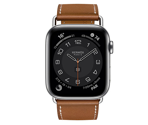 Series 6 case & Band Apple Watch Hermes Single Tour 44 mm Attelage, Hermès